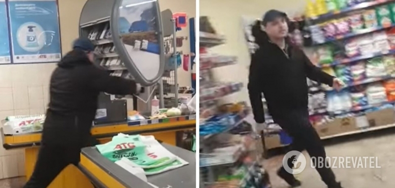 Жена разгромившего топором ''АТБ'' в Мариуполе рассказала свою версию конфликта. Видео